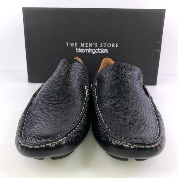 The Men’s Store Bloomingdales Black Leather Venetian Shoes Size 9.5 main image 8